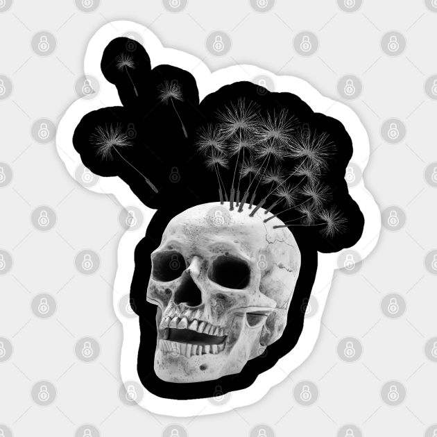 Dandy Skull Skull Sticker TeePublic